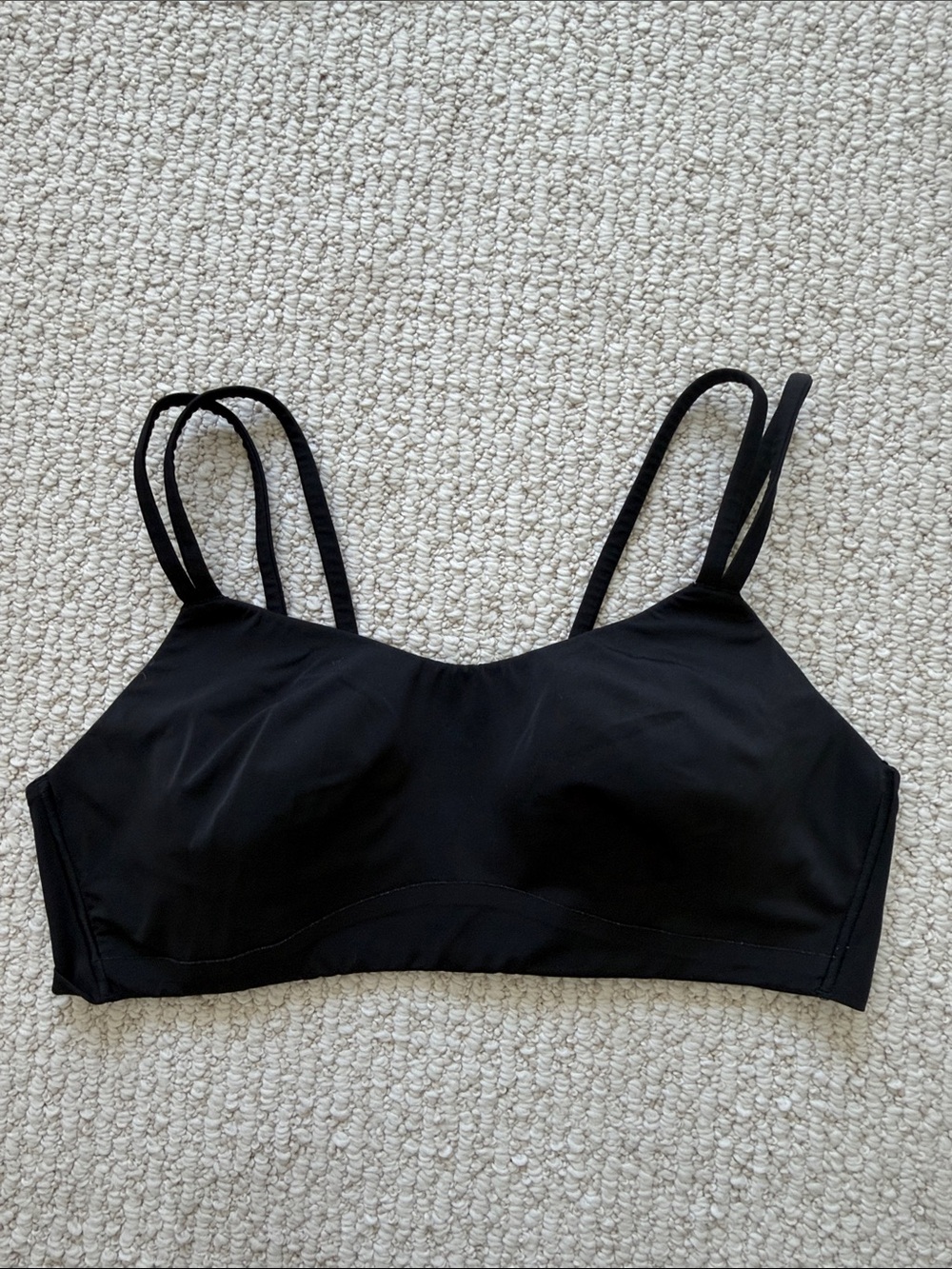 lululemon athletica Black Double-Strap Bralette with sewn in pads